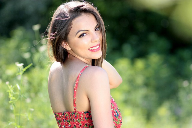 woman smiling